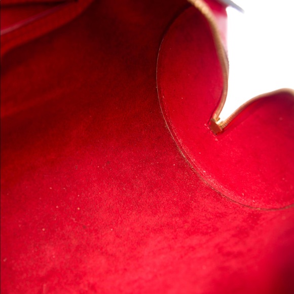 Louis Vuitton  Red Epi Souflott bag with pouch! - Picture 10 of 17